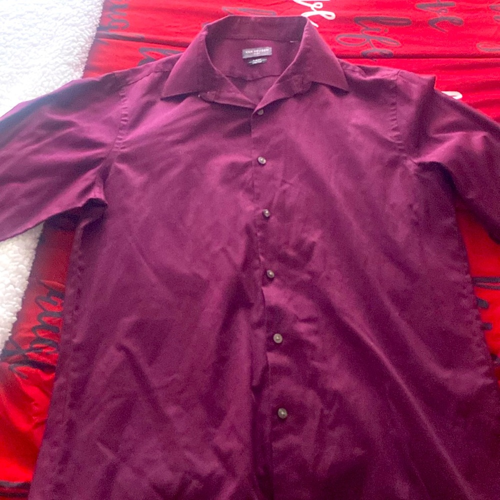 Van heusen dress shirt bottom down